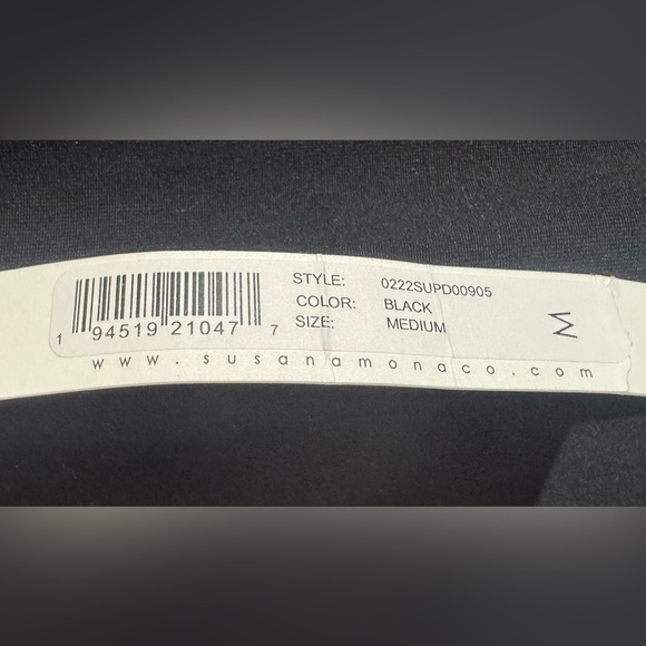 Susana Monaco V-Neck Ruffle-Strap Knee-Length Dress NWT Size M - Picture 4 of 6